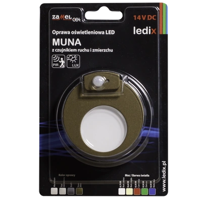 Oprawa LED MUNA PT 14V DC czujnik ZLO biała ciepła TYP: 02-212-42