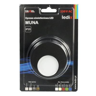 Oprawa LED MUNA PT 230V AC CZN biała ciepła  TYP: 02-221-62