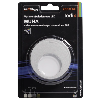 Oprawa LED MUNA PT 230V AC sterownik ALU RGB  TYP: 02-225-16