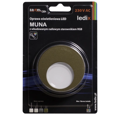Oprawa LED MUNA PT 230V AC sterownik ZLO RGB  TYP: 02-225-46