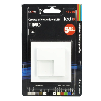 Oprawa LED TIMO z ramką NT 14V DC BIA biała zimna  TYP: 07-111-51
