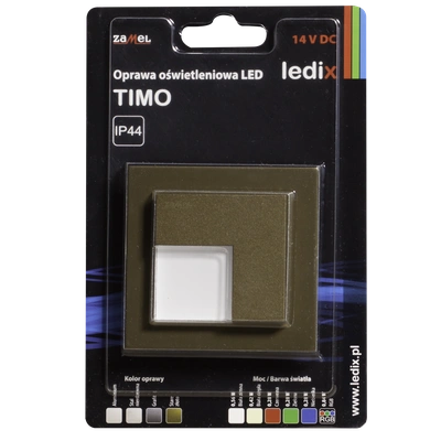 Oprawa LED TIMO z ramką PT 14V DC ZLO RGB  TYP: 07-211-46