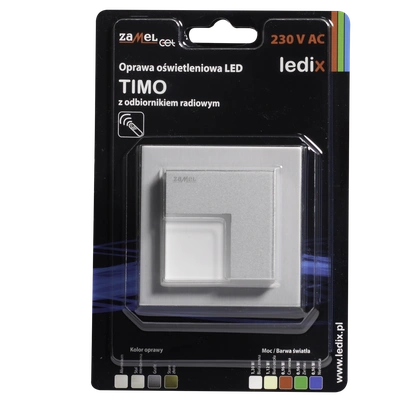 Oprawa LED TIMO PT 230V AC radio ALU biała zimna  TYP: 07-224-11