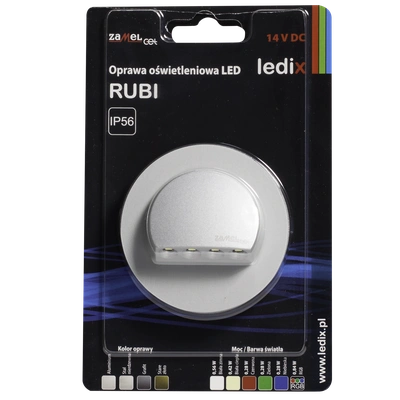 Oprawa LED RUBI z ramką NT 14V DC ALU biała zimna  TYP: 09-111-11