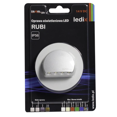 Oprawa LED RUBI z ramką NT 14V DC ALU biała ciepła  TYP: 09-111-12