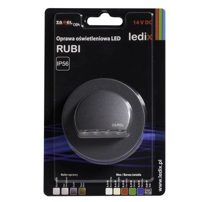 Oprawa LED RUBI z ramką NT 14V DC GRF biała zimna  TYP: 09-111-31