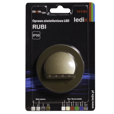 Oprawa LED RUBI z ramką PT 14V DC ZLO biała ciepła  TYP: 09-211-42