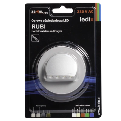 Oprawa LED RUBI PT 230V AC radio ALU biała ciepła TYP: 09-224-12