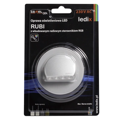 Oprawa LED RUBI PT 230V AC sterownik ALU RGB  TYP: 09-225-16