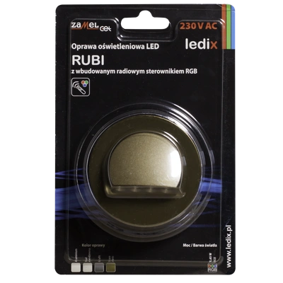 Oprawa LED RUBI PT 230V AC sterownik ZLO RGB  TYP: 09-225-46
