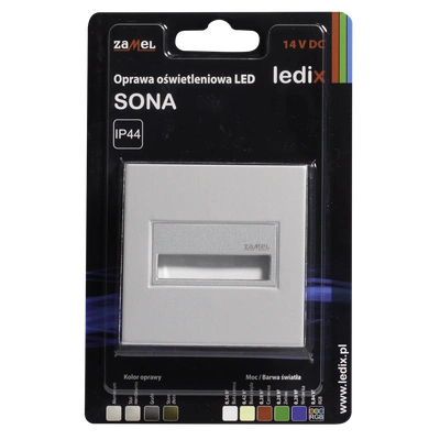 Oprawa LED SONA kwadratowa PT 14V DC ALU RGB  TYP: 14-211-16