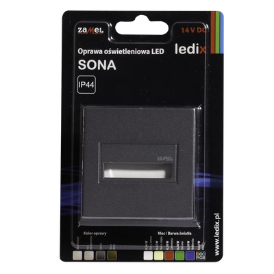 Oprawa LED SONA kwadratowa PT 14V DC GRF RGB  TYP: 14-211-36