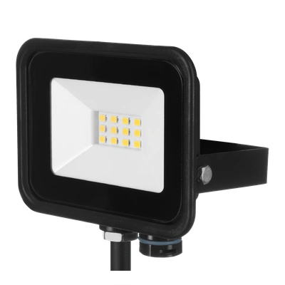 Naświetlacz LED SOLIS 10W 230V IP65 czarny, barwa biała ciepła TYP: NAS-10WW