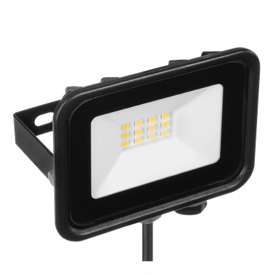 Naświetlacz LED SOLIS 10W 230V IP65 czarny, barwa biała neutralna TYP: NAS-10WN