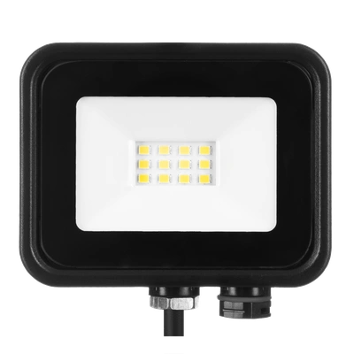 Naświetlacz LED SOLIS 10W 230V IP65 czarny, barwa biała zimna TYP: NAS-10WC