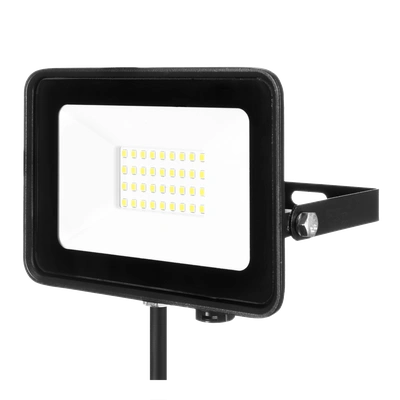 Naświetlacz LED SOLIS 30W 230V IP65 czarny, barwa biała ciepła TYP: NAS-30WW