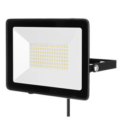 Naświetlacz LED SOLIS 100W 230V IP65 czarny, barwa biała zimna TYP: NAS-100WC