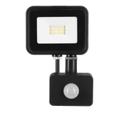 Naświetlacz LED SOLIS 10W PIR 230V IP44 czarny, barwa biała ciepła TYP: NAS-10WWPIR