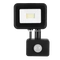 Naświetlacz LED SOLIS 10W PIR 230V IP44 czarny, barwa biała ciepła TYP: NAS-10WWPIR