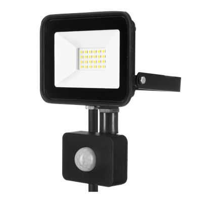 Naświetlacz LED SOLIS 20W PIR 230V IP44 czarny, barwa biała neutralna TYP: NAS-20WNPIR