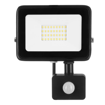 Naświetlacz LED SOLIS 30W PIR 230V IP44 czarny, barwa biała ciepła TYP: NAS-30WWPIR