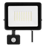 Naświetlacz LED SOLIS 50W PIR 230V IP44 czarny, barwa biała zimna TYP: NAS-50WCPIR