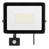 Naświetlacz LED SOLIS 100W PIR 230V IP44 czarny, barwa biała neutralna TYP: NAS-100WNPIR