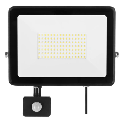 Naświetlacz LED SOLIS 100W PIR 230V IP44 czarny, barwa biała neutralna TYP: NAS-100WNPIR