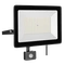 Naświetlacz LED SOLIS 150W PIR 230V IP44 czarny, barwa biała neutralna TYP: NAS-150WNPIR