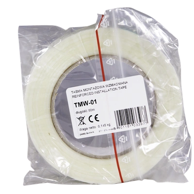 Taśma montażowa wzmacniana włóknem szklanym  rolka 50m  TYP: TMW-01