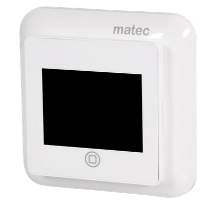 Regulator temperatury podtynkowy - programowalny biały sonda 2,5m, logo Matec TYP: RTD-01