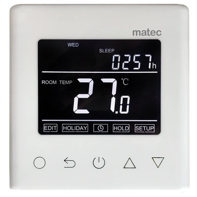 Regulator temp.+ sonda podtynkowy - programowalny WI-FI BIAŁY TYP: RTW-01
