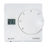 Regulator temperatury natynkowy - manualny sonda 2,5m logo Matec TYP: RTS-01A