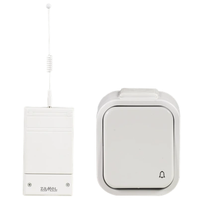 BEZPRZEWODOWY STEROWNIK DZWONKA SMYK 230V Z PRZYCISKIEM HERMETYCZNYM TYP: BSD-202H