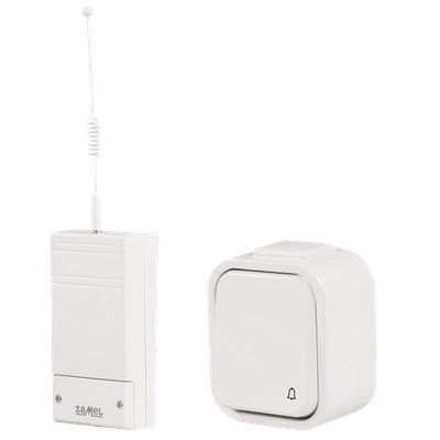 BEZPRZEWODOWY STEROWNIK DZWONKA SMYK 230V Z PRZYCISKIEM HERMETYCZNYM TYP: BSD-202H