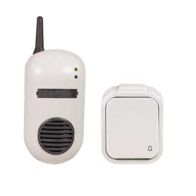 DZWONEK BEZPRZEWODOWY ZESTAW BULIK HERMETYCZNY 230V ZAŚ. 150m TYP: DRS-982H