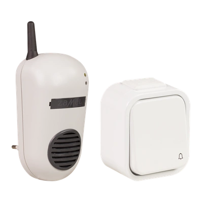 DZWONEK BEZPRZEWODOWY ZESTAW BULIK HERMETYCZNY 230V ZAŚ. 150m TYP: DRS-982H