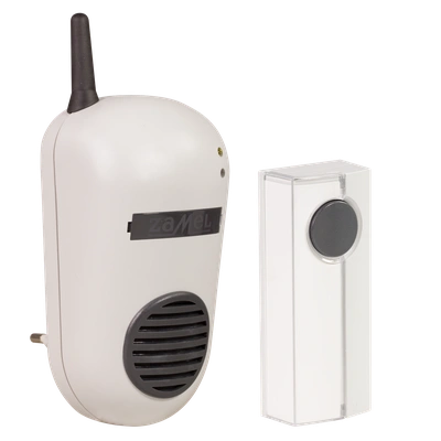 DZWONEK BEZPRZEWODOWY ZESTAW BULIK HERMETYCZNY 230V ZAŚ. 100m TYP: DRS-982K