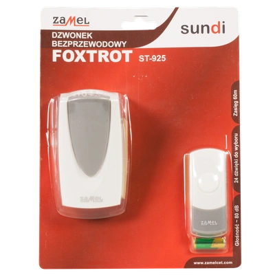 DZWONEK BEZPRZEWODOWY FOXTROT ZAŚ. 60m TYP: ST-925