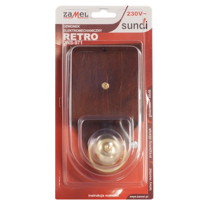 DZWONEK RETRO 230V CIEMNY TYP: DNS-971-CIM