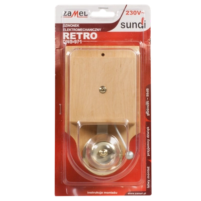 DZWONEK RETRO 230V JASNY TYP: DNS-971-JSN