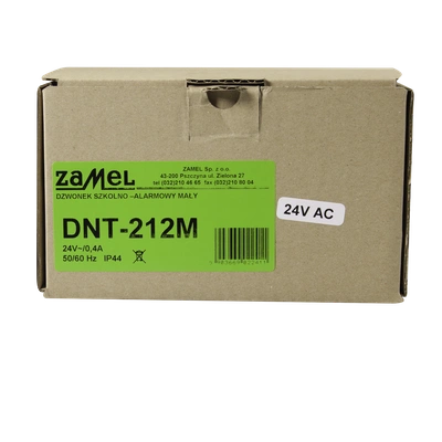DZWONEK SZKOLNO-ALARMOWY 24V MAŁY TYP: DNT-212M-24V