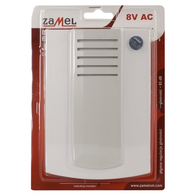 DZWONEK JEDNOTONOWY 8V ECRU TYP: DNT-902/N-ECR