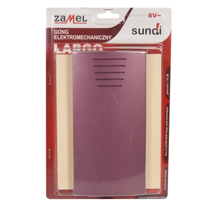 GONG LARGO 8V BEŻOWY+BORDOWY TYP: GNT-208-BOR