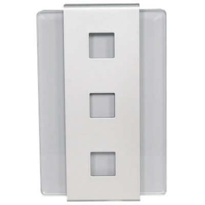 GONG Z WBUD. TRANSFORMATOREM DWUTONOWY GLASSO 230V SREBRNY TYP: GNW-248-SRB