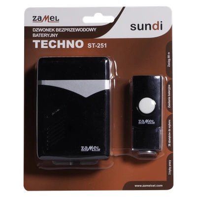 DZWONEK BEZPRZEWODOWY BAT. TECHNO ZAŚ. 100m TYP: ST-251
