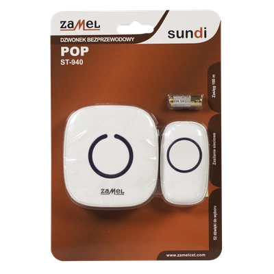 DZWONEK BEZPRZEWODOWY BAT. POP ZAŚ. 100m TYP: ST-940