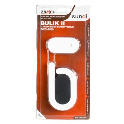 DZWONEK BEZPRZEWODOWY BATERYJNY BULIK II ZESTAW  TYP: DRS-988H