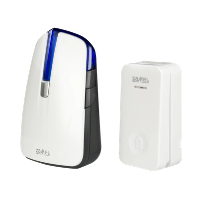 DZWONEK BEZPRZEWODOWY BAT. RUMBA Z PRZYCISKIEM BEZBATERYJNYM TYP: ST-370