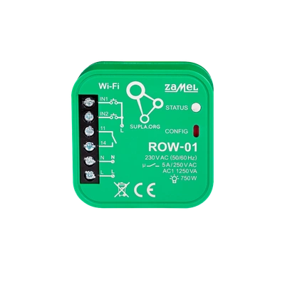 ODBIORNIK WI-FI DOPUSZKOWY 1-KANAŁOWY DWUKIERUNKOWY TYP: ROW-01